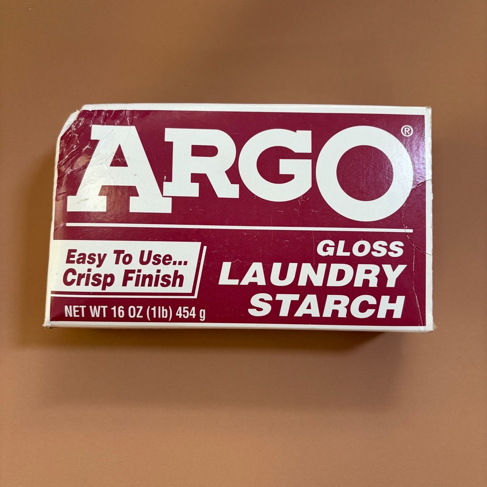 Argo Gloss Laundry Starch 16 oz Box 14.9 oz Remaining Crisp Finish DIY Crafts
